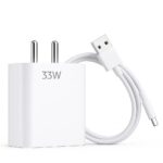 33W Fast Charger Adapter with Type-C Cable | Compatible with Redmi, POCO & Xiaomi Devices