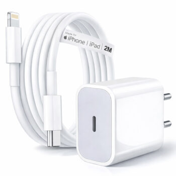 20W PD 2.0 Fast Charging Adapter with 2M Cable | Compatible with iPhone Series & USB-C Devices
