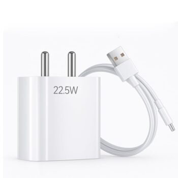 22.5W PD Fast Charger Adapter with USB-C Cable | Compatible with Redmi, Poco, Mi & USB-C Devices