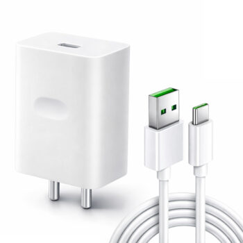 33W Fast Charger Adapter with Type-C Cable | Compatible with Oppo Smartphones