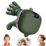 Neck Massager, 2026 New Electric Shiatsu Neck and Back Massager, Deep Tissue with Heating and Traction Function, Rechargeable USB-C, Real Hands Massage for Necks, Back, Shoulder