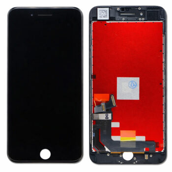 Hespa Mobile Display Screen Compatible with iPhone 7 Plus | Touch Screen Replacement Complete Combo Folder - Black