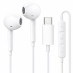 Hespa Type-C Wired Earphones with HD Mic Compatible with iPhone & Android & Type-C Smartphones