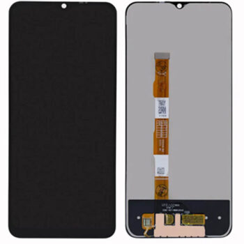Hespa Mobile Display Screen Compatible with Vivo T2X 5G (India) | Touch Screen Replacement Complete Combo Folder - Black