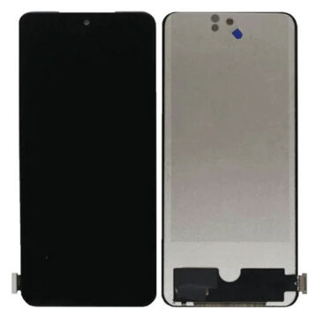 Hespa Mobile Display Screen Compatible with Vivo X60 (5G) | Touch Screen Replacement Complete Combo Folder - Black