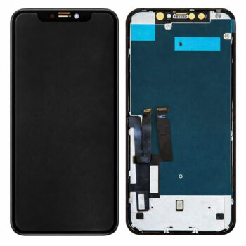 Hespa Mobile Display Screen Compatible with iPhone XR |OLED GX Quality Touch Screen Replacement Complete Combo Folder - Black