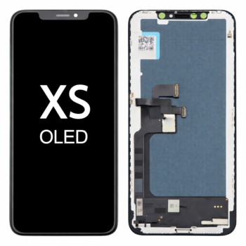 Hespa Mobile Display Screen Compatible with iPhone XS | OLED GX Original Quality Touch Screen Replacement | Complete Combo Folder - Black