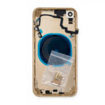 Converter Full Panel Housing Replacement (XR To 16 Pro Converter) with Waterproof Seal, Battery Adhesive, Flash Cable & Button Set (Desert Titanium)