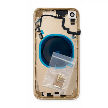 Converter Full Panel Housing Replacement (XR To 16 Pro Converter) with Waterproof Seal, Battery Adhesive, Flash Cable & Button Set (Desert Titanium)