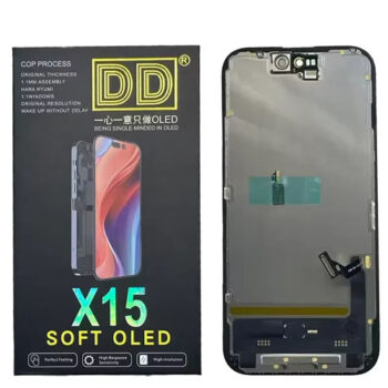 Mobile LCD Display with Touch Screen for iPhone 15 Complete Combo Folder|DD OLED