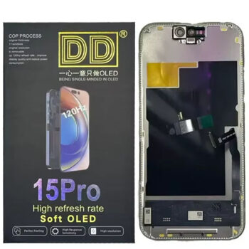 Mobile LCD Display with Touch Screen for iPhone 15 Pro Complete Combo Folder|DD OLED
