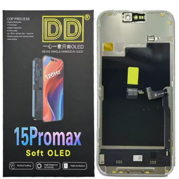 Mobile LCD Display with Touch Screen for iPhone 15 Pro Max Complete Combo Folder|DD OLED