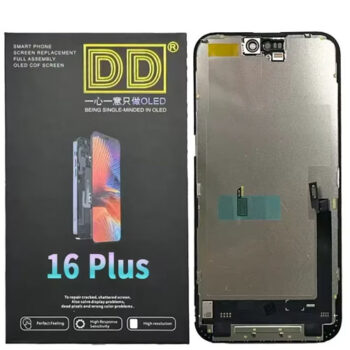 Mobile LCD Display with Touch Screen for iPhone 16 Plus Complete Combo Folder|DD OLED
